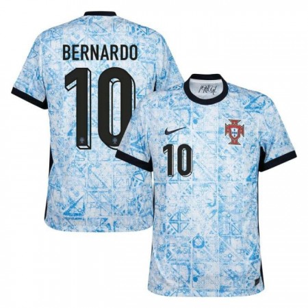 Portugal Bernardo 10 Fotbollströjor Borta tröja EURO 2024 Kortärmad